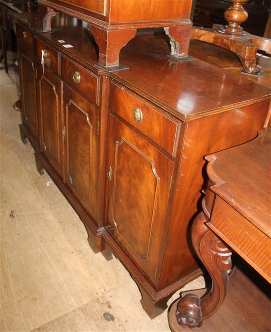 George III style breakfront sideboard(-)